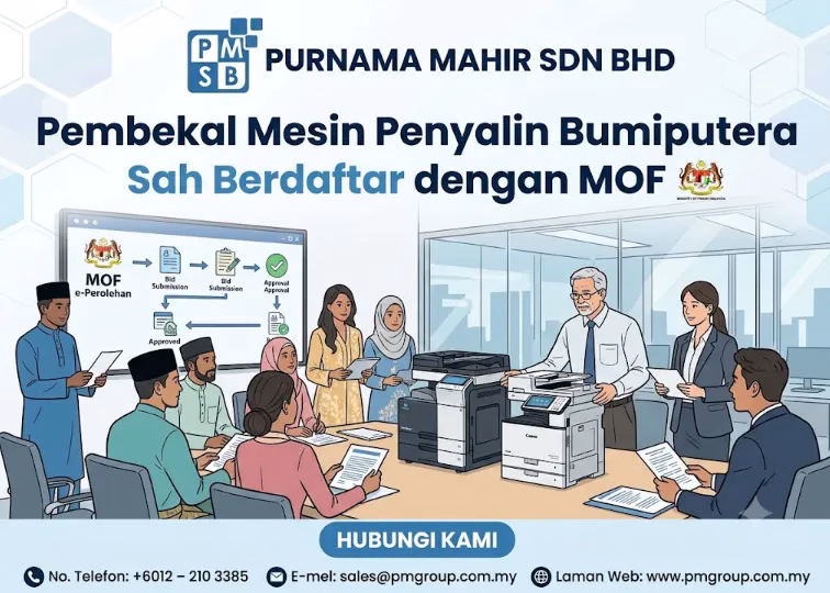 Pembekal Mesin Penyalin Bumiputera Sah Berdaftar dengan MOF