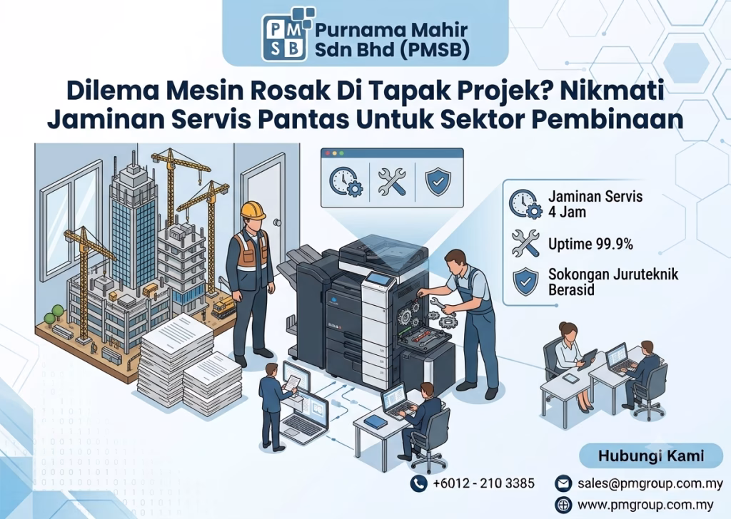 Dilema Mesin Rosak Di Tapak Projek? Nikmati Jaminan Servis Pantas Untuk Sektor Pembinaan 1 servis mesin fotostat sektor pembinaan